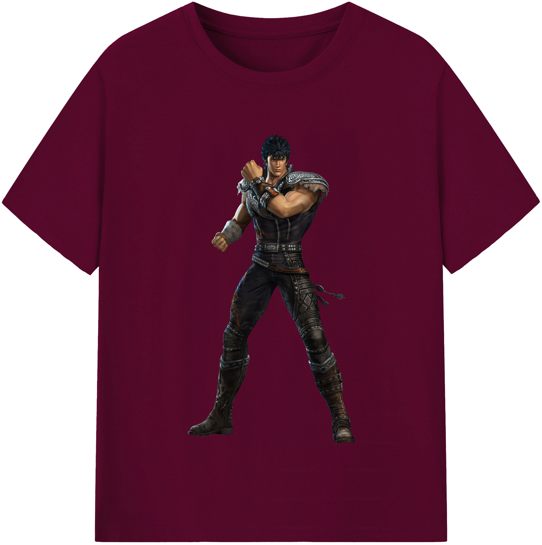 （画像用） 北斗の拳 Fist of the North Star レディースカジュアルプリントTシャツ（綿100％）